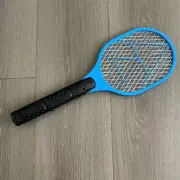 Battery Operated 2-in-1 Electric Fly & Mosquito Swatter - Durable Plastic/Alumin