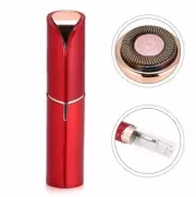 Flawless Facial Hair Remover Painless Hair Removal Trimmer Epilator Shaver (Red)