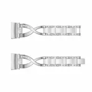 Stainless Steel Watch Band Strap Replacement For Fitbit Charge 3 SILVER COLOR