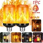 1Pc LED Flame Effect Fire Light Bulb E27 Simulated Nature Flicker Lamp Dec YP
