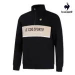 【LE COQ SPORTIF 公雞】休閒經典立領上衣 男款-黑色-LWS21323