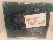 Vintage Chatham Prestige Temptations Hunter Green 100% Acrylic Blanket Twin