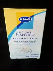 DR. SCHOLL’S Pedicure Essentials Foot Bath Salts Dead Sea Salts And Minerals.