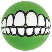 Rogz Grinz Ball Interactive Dog Toy Lime Medium 64mm