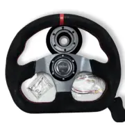Red Steering Wheel + Short Hub Adapter Kit For Volvo C30 Jaguar X Type (for: Volvo)