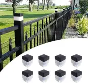 LED Solar Post Cap Lights Waterproof Square Fence Light Outdoor Pool Garden Lamp