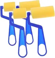 Gadpiparty Painting Sponge Brush Set Shape Handle Small Paint and Girls Paint Brush Sponge Art Craft Supplies Round