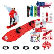 Lightweight 40-Inch Kids Snowboard - Perfect for Ages 4-12 with Easy Bindings