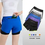 MEN'S QUICK DRYING SPORTS SHORTS FAKE TWO-PIECE FITNESS TRIA