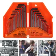 Metric Imperial Allen Wrench Set L Shape Ball End Hex Key Bike Repair fiCkY