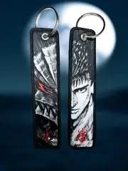 Berserk Jet/Flight tag keychain (Guts & Black Swordsman Armor)