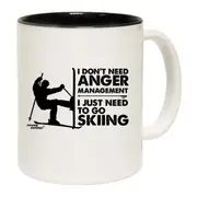 Powder Monkeez I Dont Need Anger Management Skiing Mug Cup