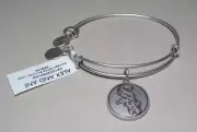 Alex and Ani CHICAGO WHITE SOX CAP LOGO Silver Finish New Charm Bangle Bracelet