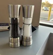 New Cole & Mason Derwent Stainless Steel Mills Salt & Pepper Grinders Set of 2