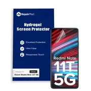 Xiaomi Redmi Note 11T 5G Compatible Premium Hydrogel Screen Protector With Full Coverage Ultra HD