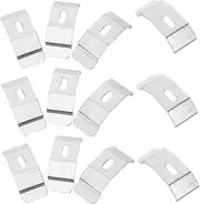 [Gogogmee] 12pcs Curtain Rod Brackets for Wall Support Brackets for Window Treatments Easy DIY Installation Blind Accessories Reliable Curtain Rod Holder for Blinds