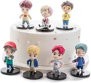 7PCS BTS cake topper fingure Characters set of Action Figure Toys Premium Cake Toppers and Party Favors for BTS party supplier