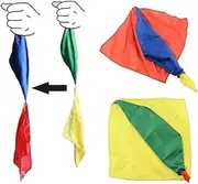 Enjoyer Magic Scarves Color Changing Silk Hanky Magic Trick Props Magic Scarf Stage Illusions Magician Accessories,2 Pcs/Set