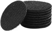 10Pairs/lot Strong Self Adhesive Hook and Loop Fastener Tape Nylon Sticker Adhesive Fastener Hook Loop with Glue for DIY (Color : Black Round)