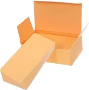 Gogogmee 100pcs Blank Index Cards with Rounded Corners for Flash Cards Business Cards and Note Cards Blank Vocabulary Word Card Message Card