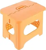 Alipis Collapsible Plastic Folding Stool Portable Fishing Stool for Adults Lightweight Outdoor Step Stool for Camping Hiking and Home Use Maple Leaf