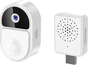 Video Doorbell WiFi Wireless Doorbell Camera with Chime, 1080P HD Night Vision 2 Way Audio 90° Wide Angle Home Security Camera System, Supports Cloud Storage, Easy Installation