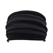 Elastic Stretch Headband Turban Running Soft Wide Hairband Yoga Head Wrap Black