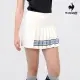 【LE COQ SPORTIF 公雞】高爾夫系列 女款白色百摺設計修身彈力短裙 QLS8T701