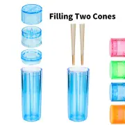 Acrylic New Design Pre Rolled Cones Grinder Filler Loader Storage 3 in 1 Device