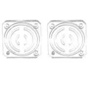 2pcs Trianglelab Transparent Gearbox Cover for Prusa MK4 - No Text Version