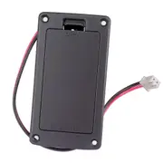 9V Flat Mount Guitar Active Pickup Battery Cover Hold Box Battery Storage Case for Electric Guitar Black
