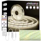 MIWISE COB LED Strip,4000K Natural White 32.8ft/10m,Dimmable Super Bright 24V...