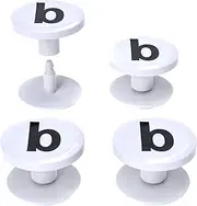 [Bag Beans] 4-Pack Replacement Buttons with B for Bogg Bag Handle Strap. Compatible with Bogg Bag Beach Tote Handles. Fix Your Bogg Bag Handle Quickly and Easily with Replacement Rivets
