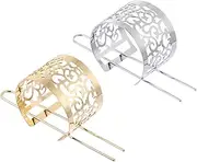 Exquisite Craftsmanship Hair Cuff 2pcs Chinese Style Hair Stick Bun Hair Sticks Chignon Fashionable Hair Accessory