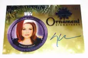 2015 Benchwarmer SCARLETT KEEGAN Holiday #92 Blue Foil Ornament Auto/5 PLAYBOY