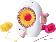LALAFINA Educational DIY Knitting Machine Penguin Shape by Boys and Toy Plastic Weaving Loom for Fun