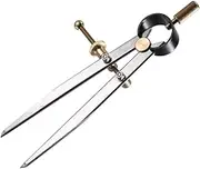 Tofficu DIY Leather Divider Craft Tool 125mm Precision Leather Crafting Compasses Sewing Handmade Aid