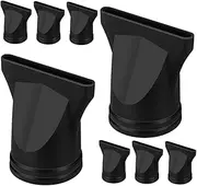 ULTECHNOVO 8pcs Plastic Hair Dryer Nozzle Replacement for Salon Home Use Compatible with Dryers for Styling and Hair Fixation