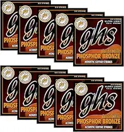 [GHS Strings] GHS Thin Core Phosphor Bronze 10 Sets-Ultra Light (011-041) Acoustic Guitar Strings (TCB-UL-10