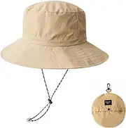 [ZMD] Waterproof Bucket Rain Hat for Men Women, Outdoor Fishing Hat Foldable UV Protection Sun Hat for Fishing Hiking