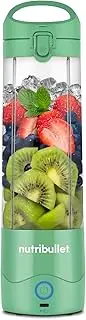 NutriBullet Portable Blender, Light Green, Blender, Mixes Smoothies, Protein Shakes, Party Drinks & more on the go. 590ml Rechargeable Portable Blender Charged via USB-C, BPA-Free (NB07400LG)