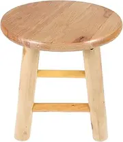 GAROZATION Solid Wood Stool Small Portable Stool Pot Display Holder Chair for Bedroom Short Step Stool Shoe Changing Stool Planter Supports Outdoor Stools for Sitting Chairs Wooden