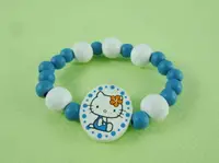 在飛比找樂天市場購物網優惠-【震撼精品百貨】Hello Kitty 凱蒂貓 手環-藍白珠