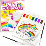ZHOC Paint with Water Books for Kids Unicorns Watercolor Painting Book Kit fo...
