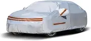 10-Layer Thicken Car Cover Waterproof All Weather Full Exterior Covers for Outdoor Snow Sun Uv Protection with Zipper Car Covers for Pickup SUV Sedan- A4(See Size Chart)