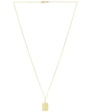 14K Italian Gold Celestial Tag Necklace