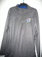 NWT KANSAS ROMAN Fleece 1-4 Snap Pullover Jacket SIZE XXL MENS
