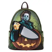 Halloween - Michael Myers Pumpkin Glow Mini Backpack - 9x10.5x4.5 Inch