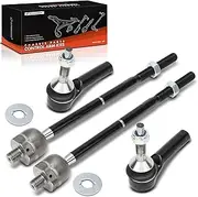A-Premium Set of 4, Front Inner & Outer Tie Rod End Kit, Compatible with Ford Taurus 2009, Taurus X 2008-2009, Five Hundred 2005-2007, Freestyle 2005-2007 & Mercury Montego 2005-2007