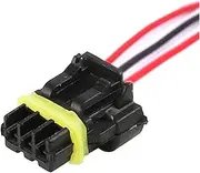 3 Pin 0.6mm Auto Molex Mirror Turn Signal Plug Waterproof Plastic Housing Electronic Connector Wiring Harness Sheath 52117-0341 (Color : 3P of Female, Size : 1Pc with 15cm Wire)